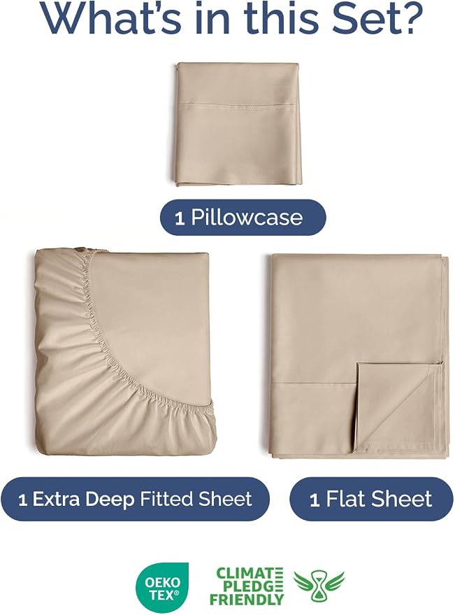 Extra Deep Twin Sheet Set - Image 2