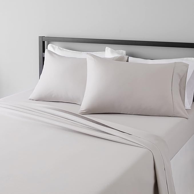Amazon Basics Lightweight Breathable, Ultra-Soft, Wrinkle-Free Luxury by AmazonBasics