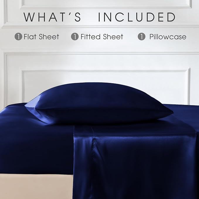 FreshCulture Satin Sheets Twin XL Bed Set - Image 3