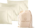 1000 TC Ivory King Pillowcases Set of 4 100% Egyptian Cotton Pillow Cases by GoodSleepBedding