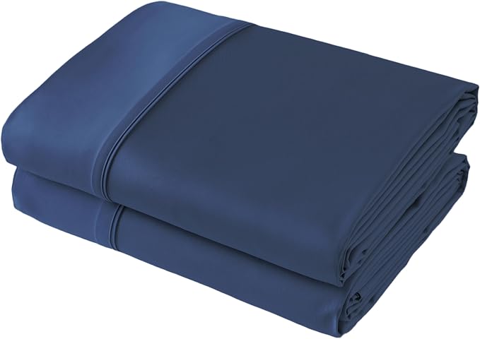 Flat Sheet Only 2 Pack, Twin Size 400 Thread Count 100% Egyptian Cotton Flat by ShunjieHome
