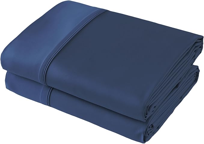 Flat Sheet Only 2 Pack, King Size 400 Thread Count 100% Egyptian Cotton Flat by ShunjieHome