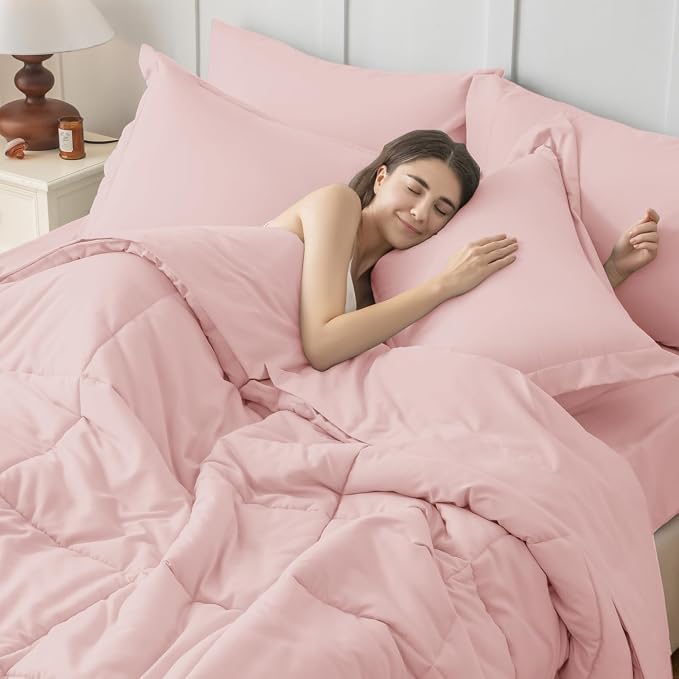 JOLLYVOGUE King Comforter Set, Ultra-Soft Bed in a Bag King Size 7 Pieces - Image 6