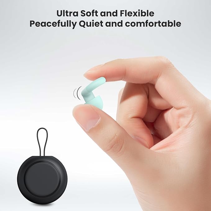JUSTRVN Ear Plugs for Sleeping, 2 Pairs of Reusable Earplugs for Noise - Image 5