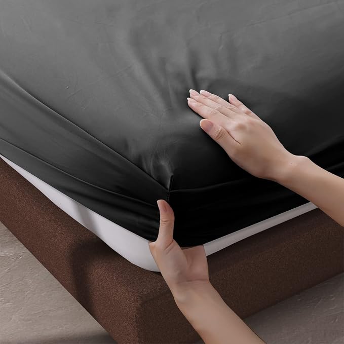 2-Pack 100% Egyptian Cotton Fitted Sheet TwinXL Size, 600 Thread Count Cotton - Image 6