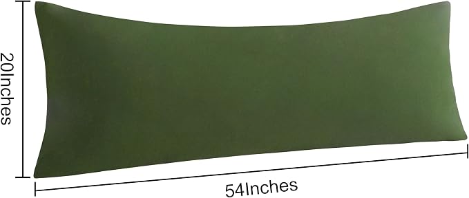 NTBAY Body Pillow Cases Set of 2, 2 Pack Brushed Microfiber 20x54 Pillow Cases - Image 4