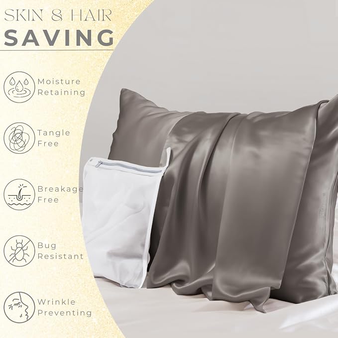 PROMEED 100% Silk Pillowcase 2 Pack - Image 3