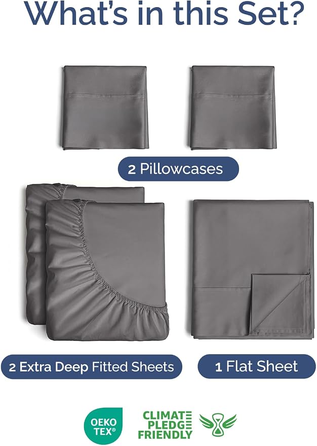 Extra Deep Split King Sheet Set - Image 2