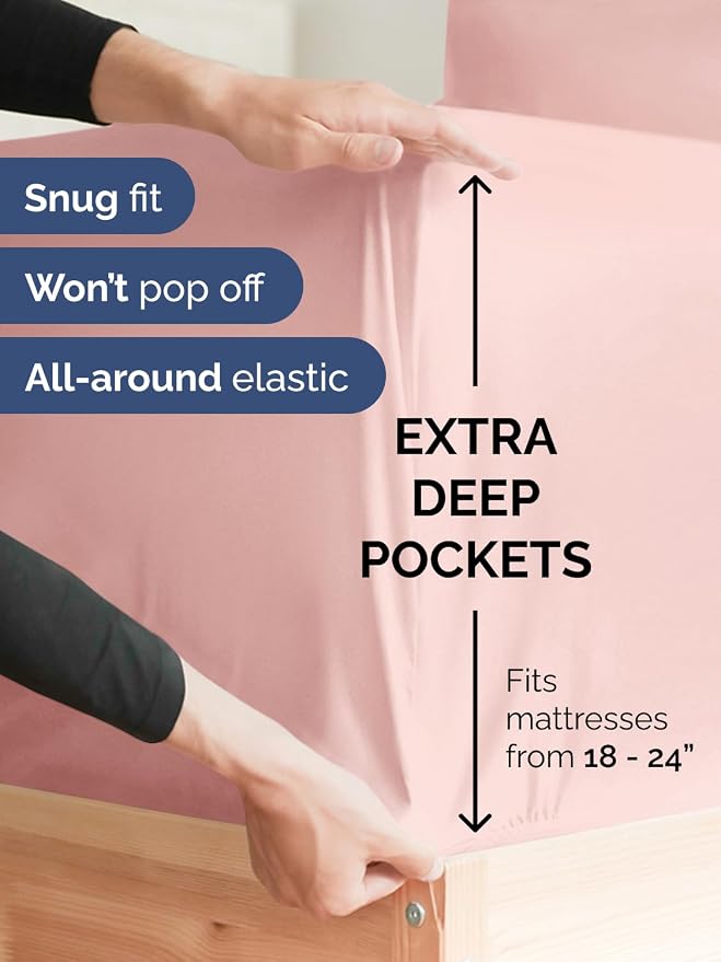 Extra Deep Twin XL Fitted Sheet - Image 2