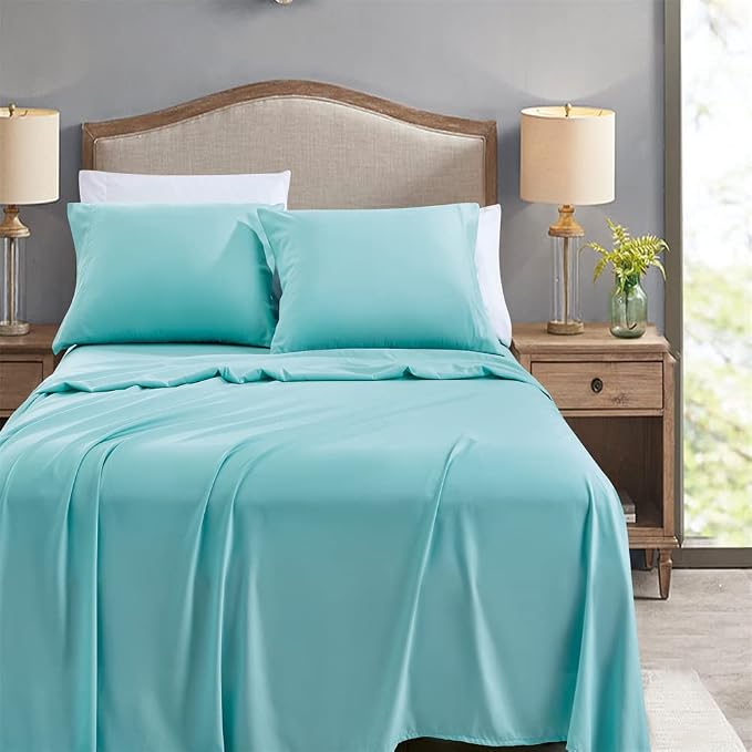 FreshCulture Queen Flat Sheets Only, Soft Microfiber Bedding Sheets - Image 5