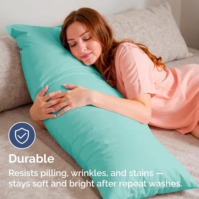 Body Pillowcases Set of 4-20x54 Long Body Pillow Case - Image 4