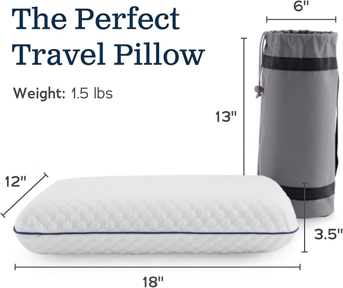 Weekender Gel Memory Foam Camping Pillow - Image 2