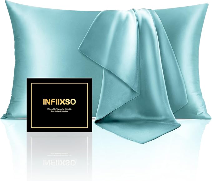 INFIIXSO Mulberry Silk Pillow Case King Size, Silk Pillowcase by INFIIXSO