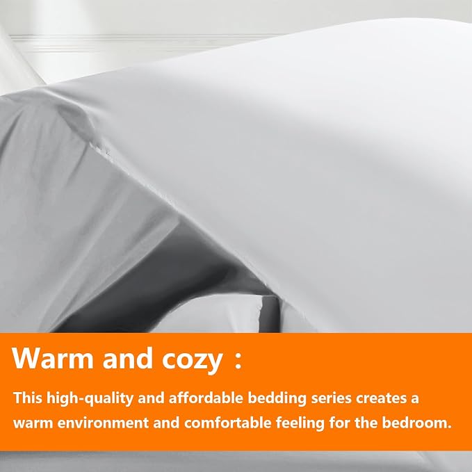Light Grey Full Size Comforter Set - Image 2