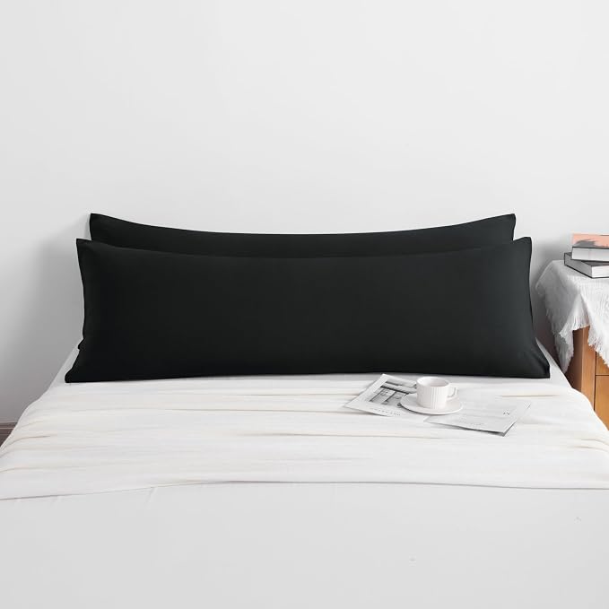 NTBAY Body Pillow Cases Set of 2, 2 Pack Brushed Microfiber 20x54 Pillow Cases - Image 3