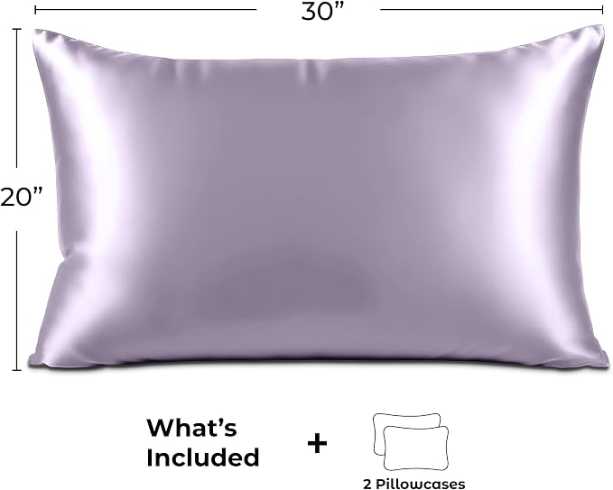 Pure Bedding Satin Pillowcase 2 Pack - Image 6