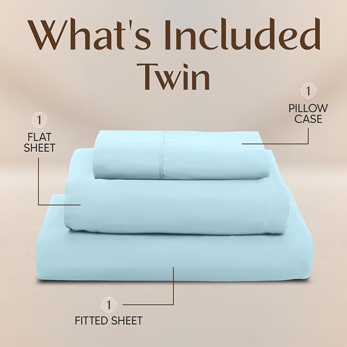 Utopia Bedding Twin Sheet Set – 3 Piece Bed Sheets - Image 3