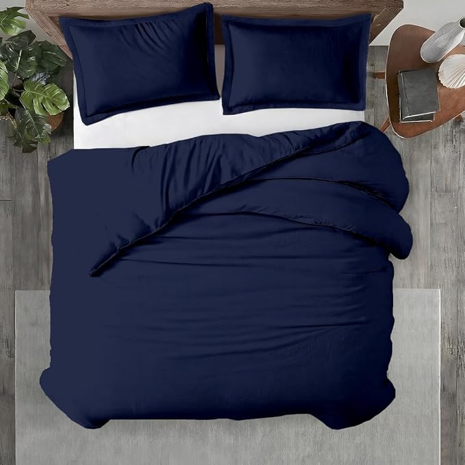 Kotton Culture 3 Pc Duvet Cover Queen Size/Full Size Set-100% Egyptian Cotton by KottonCulture