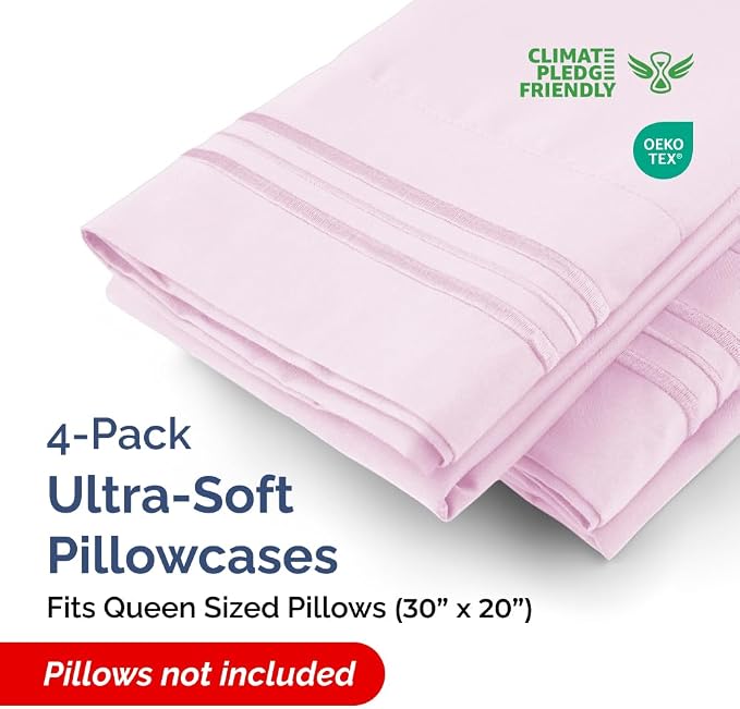 Queen Pillow Cases Set of 4 - Image 2