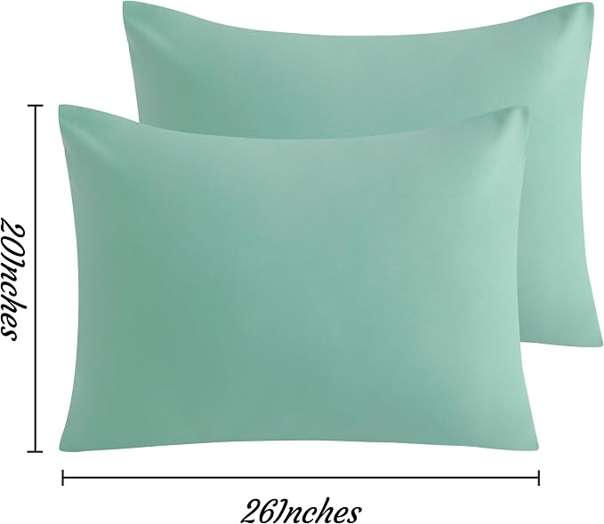 NTBAY Standard Pillow Cases Set of 2, 2 Pack Brushed Microfiber 20x26 Pillow - Image 6