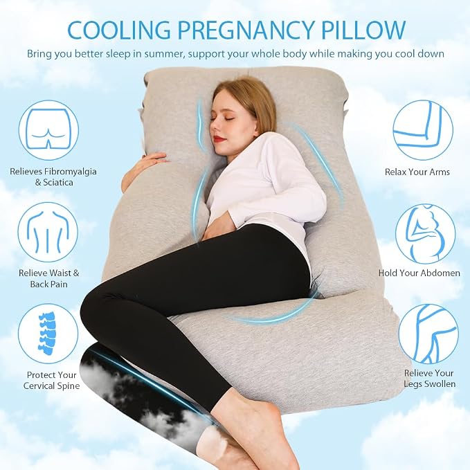 Chilling Home Pregnancy Pillow, Full Body Maternity Pillow - Image 3