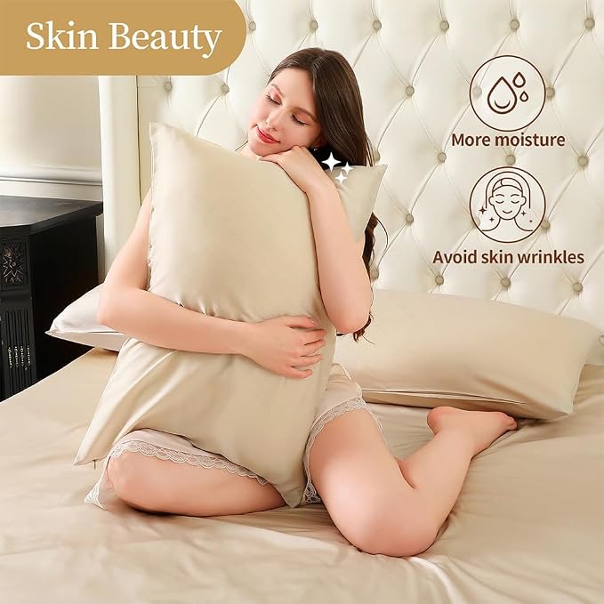 Mulberry Silk Pillowcase for Hair and Skin Queen Size 20"X 30" - Image 6