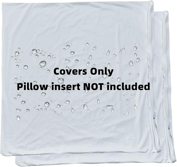 Waterproof Feather Proof Euro Pillow Protectors - Image 2