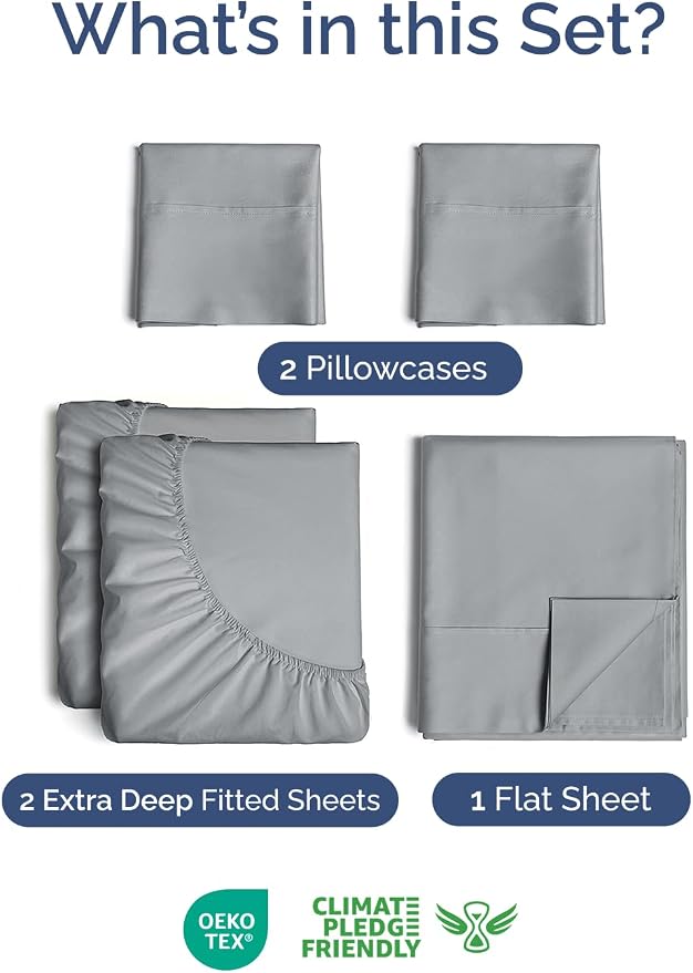 Extra Deep Split King Sheet Set - Image 2
