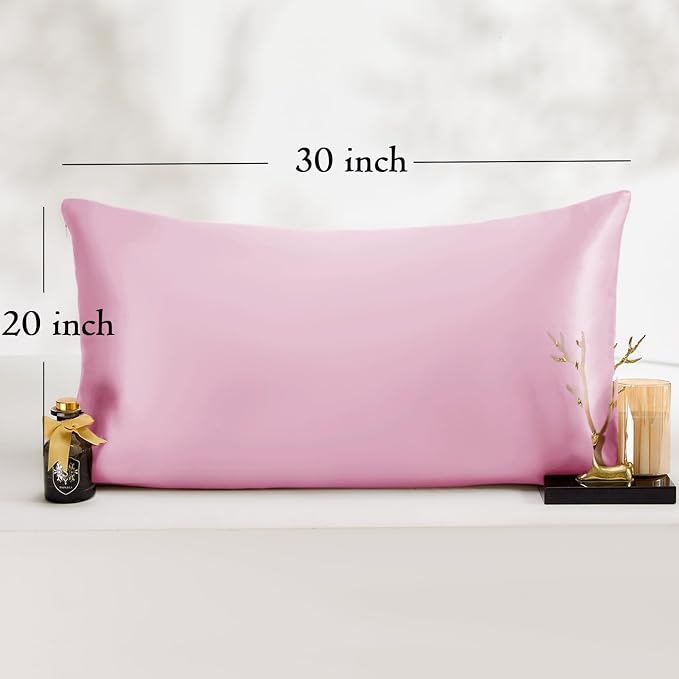 Queen Satin Pillowcase for Hair 2pc, Similar to Silk Pillow Cases, Easier Care - Image 6