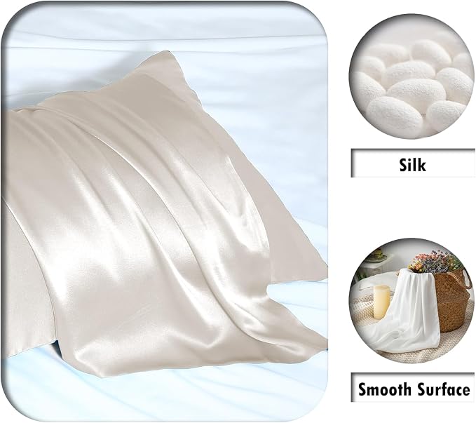 Natural Mulberry Silk Pillowcase - Image 2