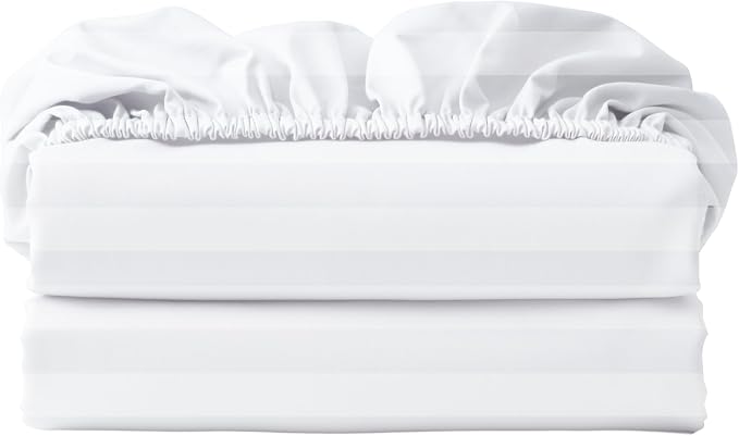 2-Pack 100% Egyptian Cotton Fitted Sheet TwinXL Size, 600 Thread Count Cotton by ZaizaiHome
