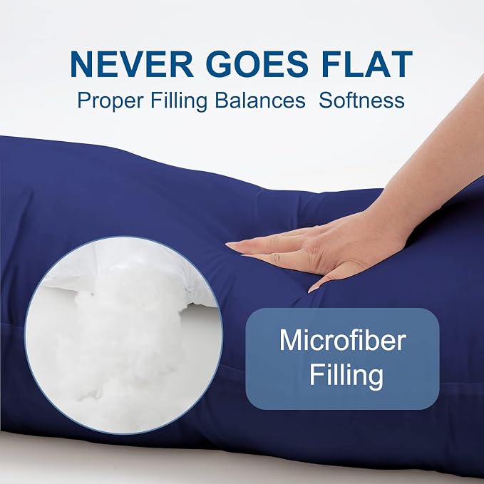 DOWNCOOL Large Body Pillow Insert- Breathable Full Body Pillow - Image 3