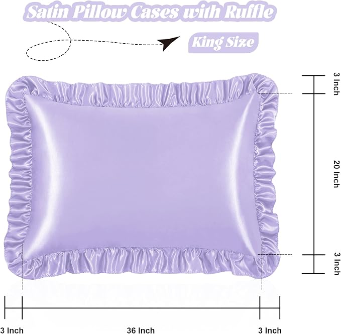 Homiest Ruffle Satin Pillowcase - Image 3