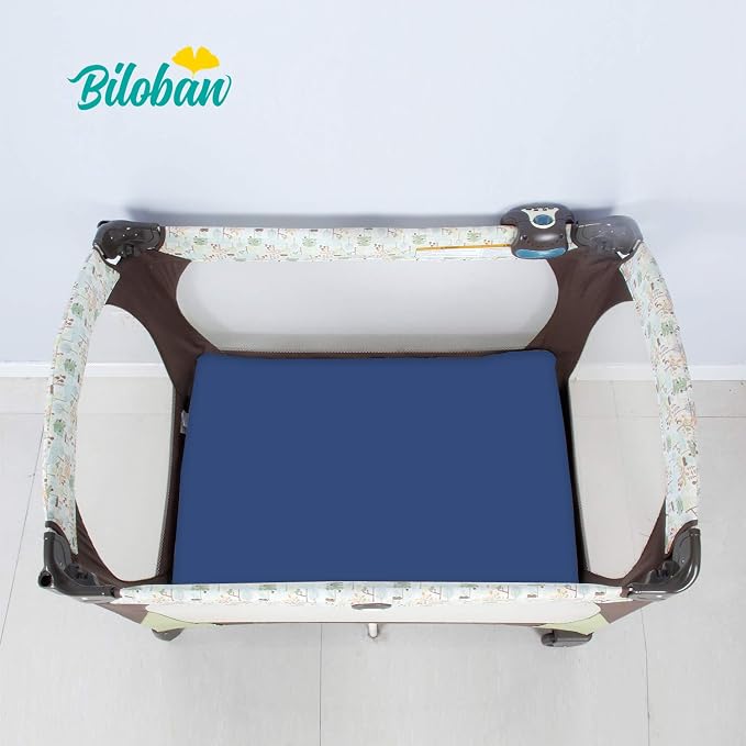 Biloban Pack and Play Sheets Fitted, 2 Pack Pack and Play Sheet Fits - Image 3