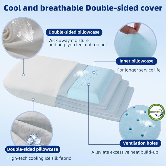 Adjustable Memory Foam Pillow - Image 4