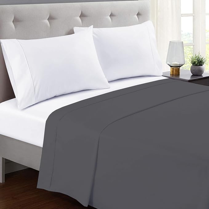 GOLD TEXTILES Full Flat Sheet 6 Pack – Brushed Microfiber Top Sheets - Image 2