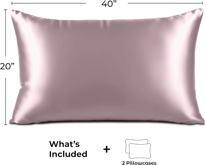 Pure Bedding Satin Pillowcase 2 Pack - Image 6