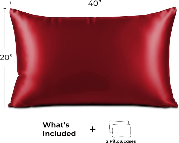 Pure Bedding Satin Pillowcase 2 Pack - Image 6