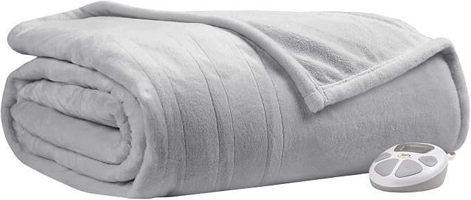 Serta Luxuriously Soft Plush Electric Blanket Fast Heating Cozy Cover, Safety - Image 7
