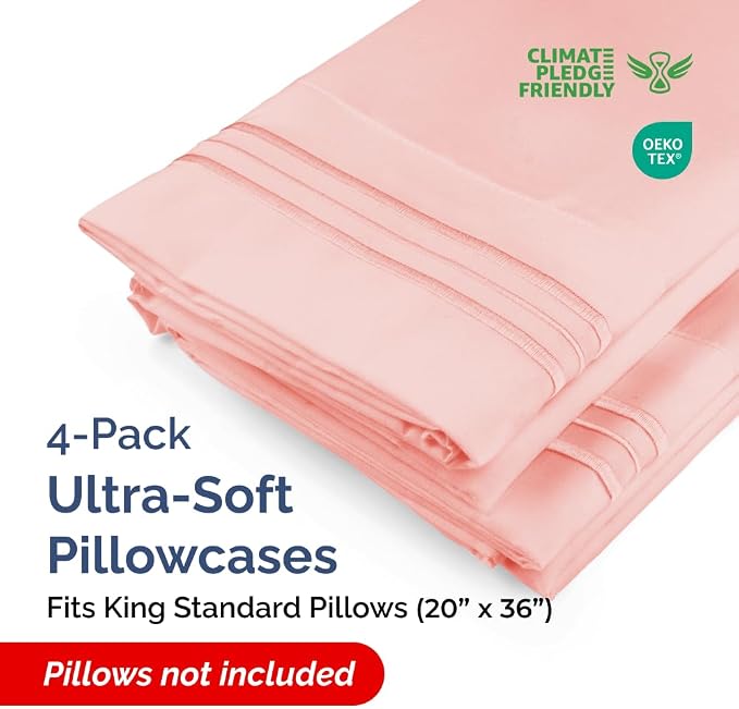 King Standard Pillow Cases Set of 4 - Image 2