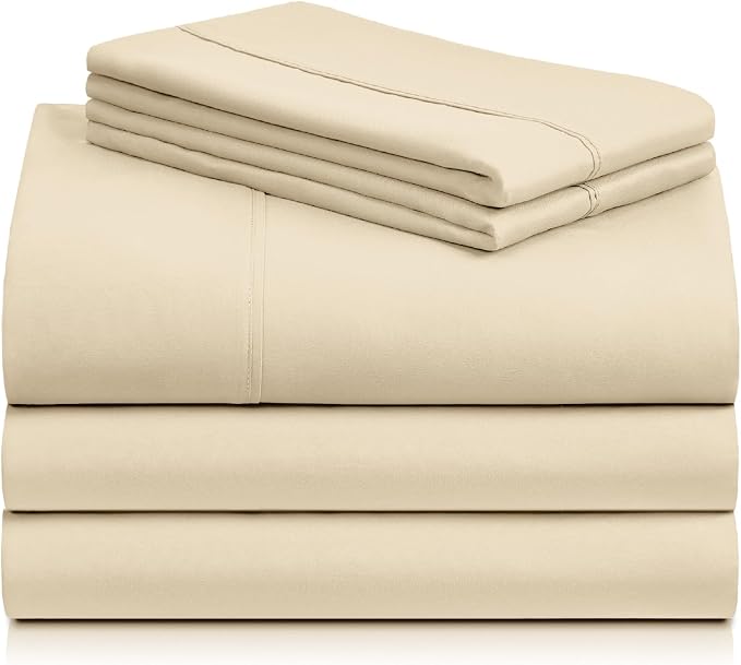 LuxClub 5 PC Split King Sheet Set, Breathable Luxury Bed Sheets, Deep Pockets - Image 8