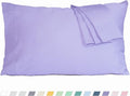 Pillow Cases, King Size Cotton Percale Weave Pillowcases, Pre-Shrunk Breathable by HOMTEC