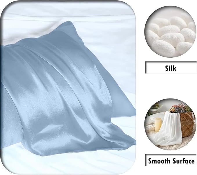 Mulberry Silk Pillowcase for Hair and Skin Queen Size 20"X 30" - Image 7