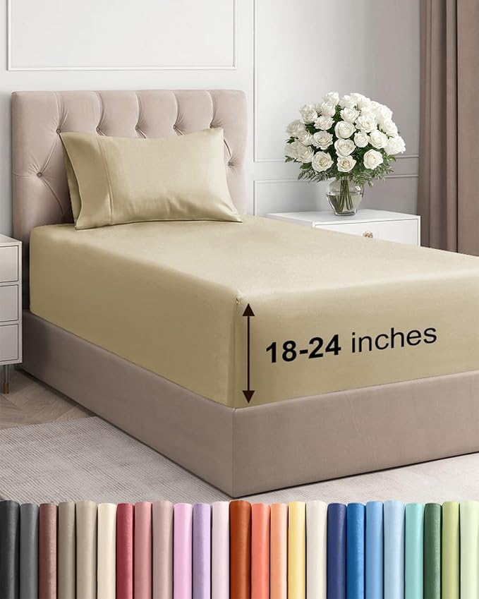 Extra Deep Twin Sheet Set by CGKUnlimited