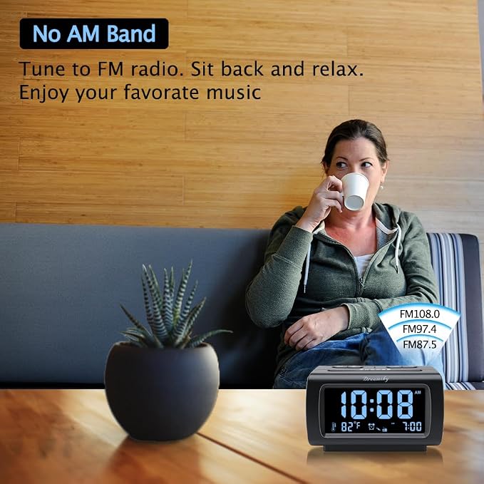 DreamSky Alarm Clock Radios for Bedrooms - Image 3