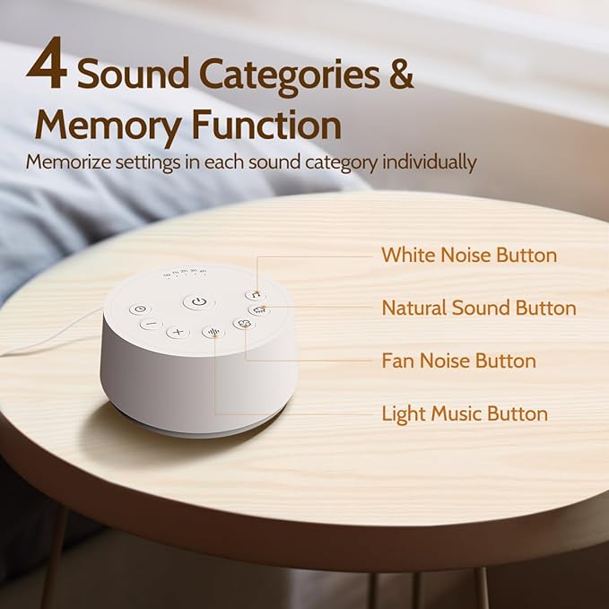 Color Noise Sound Machines Sleep White Noise Machine - Image 3