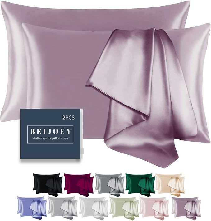 100% Mulberry Silk Pillowcase for Hair and Skin, by BEIJOEY