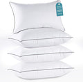 HUXMEYSON King Size Pillows Set of 4, Luxury Hotel Bed Pillows Set by HUXMEYSON