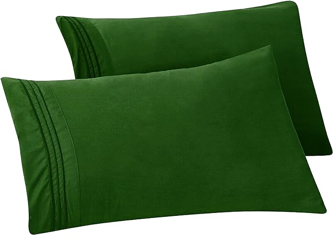 Elegant Comfort Solid Pillowcases 1500 Premium Hotel Quality Microfiber by ELEGANTCOMFORT