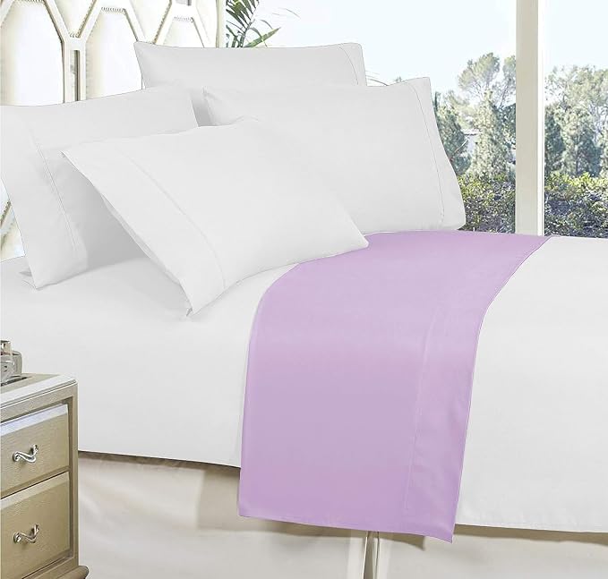 Elegant Comfort Premium Hotel Quality 1-Piece Flat Sheet, Luxury and Softest - Image 3
